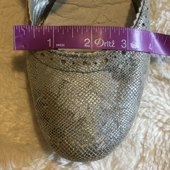 Rieker Antistress Silvery Cross Strap Ballet Heels - Picture 10 of 14